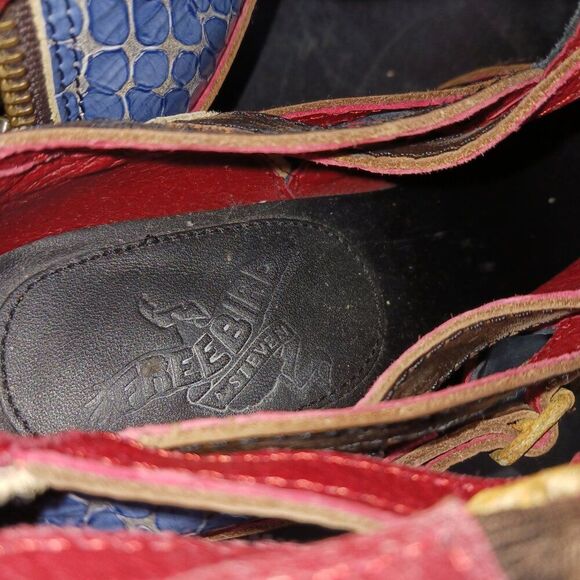 Freebird by Steven Stair Navy Blue Leather Ankle Boot size 6 - Picture 8 of 12